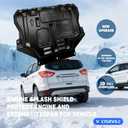 Mud Flaps Engine Guards for Ford Escape 2013 2014 2015 2016 2017 2018 2019 Front Engine Splash Shield Guards Suitable for Escape Under Engine Cover Directly Replace Original One Black