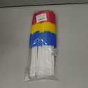 20 Pack Pansexual Pride Handheld Stick Flags for LGBTQ Parades Event, 12 Inches