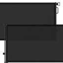 Retractable Baby Gates 2 Pack, 55" Wide Mesh Dog Gate Indoor, 34" Tall Gate for Stairs Doorways Hallways Deck, Child Pet Safety Gate for Indoor Outdoor Home Use, Black