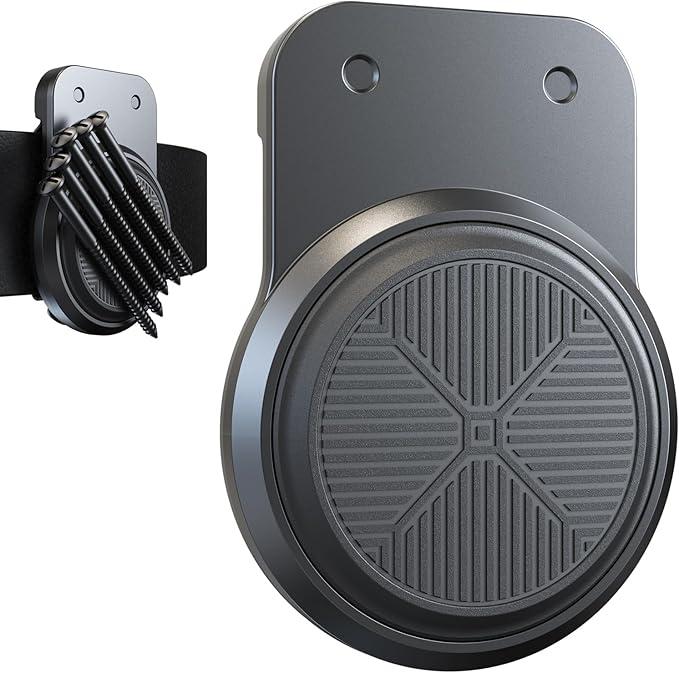 Magnetic Tool Holder | Strong Magnet Clip-On Belt Holster for Wrench, Pliers, Screw Driver, Hammer, Screws, Nails, Sockets, Trowel, Drill Bit, or Any Magnetic Tool and Hardware Holder (Black)