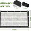 Aluminum-Shade Cloth 10x20',Reflective 80% Aluminum Shade Cloth-for Car Garden,Outdoor Pergola,Lawn.Aluminum Sunblock Neting with Edges and Holes,Silver Heat Reflective Tarp, 10ft20ft