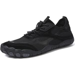 UBFEN Water Shoes Aqua Swim Shoes Mens Womens Beach Sports Quick Dry Barefoot for Boating Fishing Diving Surfing (10 Women/8.5 Men, I Black+grey)