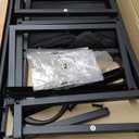 SONGMICS Dresser for Bedroom, Chest of Drawers, TV Stand, Steel, MDF, 5 Non-Woven Fabric Drawers, Storage Organizer Unit, Closet, Entryway, Ink Black and Ebony Black ULGS322B01S