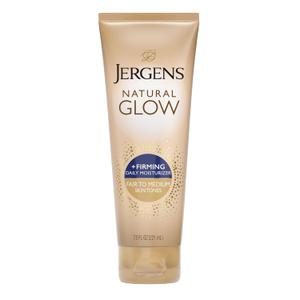 Jergens Natural Glow +Firming Self Tanner Body Lotion, Fair to Medium Skin Tone, Sunless Tanning Moisturizer with Collagen and Elastin. Helps to Visibly Reduce Cellulite, 7.5 Fl Oz