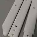 Adjustable Baby High Chair, Portable Child High Chair with 5Point Safety Harness, Cushion & Removable Tray, Adjustable Seat and Footrest Heights for Children 6+ Months (Grey+White)