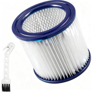 9032933 Ash Vacuum HEPA Cartridge Filter Fits for Shop Vac Filters, Shop Vac Accessories for Ash Vacuum Filter, Replacement Part for Hepa Filter, Comes with Brush