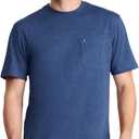 IZOD Men's Saltwater Soft Wash Pocket Crew T-Shirt (X-Large, Club Blue)