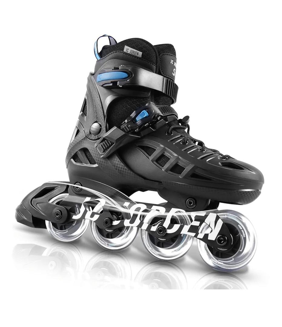 Inline Skates for Kids Girls and Boys, 4 Sizes Adjustable Roller Skates Blades with Full Light Up Wheels for Women Men, Durable Outer Shell, Roller Skates 4-12 Adults