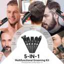 Beard Trimmer for Men 5 in 1 Electric Razor for Nose, Body, Face and Mustache Grooming Kit Cordless Hair Clipper Trimmer with Smart Charge Technology