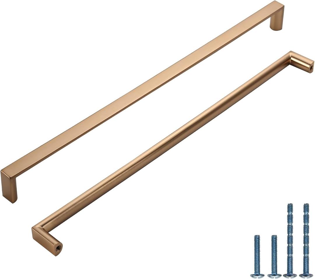 6 Pack 12-3/5 Inch(320mm) Kitchen Cabinet Handles Champagne Bronze Cabinet Pulls Kitchen Cabinet Hardware Drawer Pulls for Dresser Cupboard Wardrobe