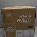 Evian Natural Spring Water, 1.5 L bottle (Pack of 12)