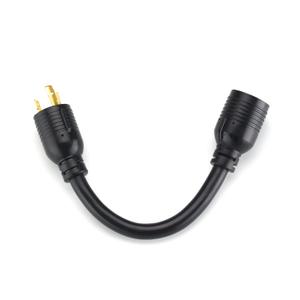 ACKING 30 Amp Generator Adapter Cord with NEMA L6-30P to L14-30R, Generator Transfer Switch, House Inlet Box Adapter, STW 10 AWG , 1FT