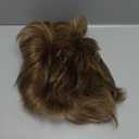 Wiginway Short Synthetic Wigs Golden Brown Fluffy Straight Full Bang Capless Heat Resistant Fiber Wigs for Women