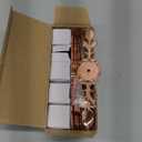 Sumnacon 5 Pcs 6.7 Inch Crystal Drawer Dresser Knobs - Diamond Cabinet Cupboard Door Knobs with Plates, Decorative Closet Wardrobe Pull Handles with Screws for Home Office Decor, Rose Gold