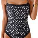 B2prity One Piece Swimsuit for Women Tummy Control Slimming Bathing Suit Color Block Swim Suit Modest Swimwear (L)