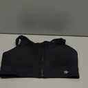 Yvette Front Closure High Support Sports Bras for Women Double Straps Plus Size Sports Bra with Sewn in Pads (4X-Large Plus, Black)