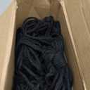 Stuffed Animal Storage Hammock, 56'' Jumbo Boho Macrame Tassels Corner Toy Holder Wall Hanging Net Organizer for Nursery Teddy Plushie, Black Plush Toy Net with Star Light for Boys Girls Gift