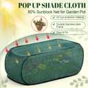 4 Pack 35 x 14 x 16 in Pop up Garden Plant Shade Tent 80% UV Resistant Plant Shade Net Foldable Crop Cage Cloth with Stakes for Outdoor Vegetable Fruit Protector Sun Protection Easy Setup