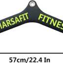 Home Gym Fitness Rowing T-bar V-bar Pulley Cable Machine Attachment, Bicep Curl Tricep LAT pulldown Bar Back Strength Training Handle Grips LAT Pull Down Bar for Seat Row Workout