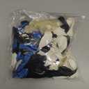 Navy Blue and Silver Balloons Garland Arch Kit,134 Pcs 18/12/10/5 Inch White Navy Blue and Silver Balloons with Confetti Latex Balloons, for Birthday Baby Shower Wedding Graduation Party Decorations