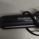 Remington 1" Flat Iron, Hair Straightener with Anti-Static Technology, Rapid 30-Second Heat-Up, 60-Minute Auto Shut-Off, 30% Longer Ceramic Floating Plates, and Titanium-Ceramic Coating (Black)