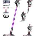 VIAFLY Cordless Vacuum Cleaner, 550W/45Kpa/60Mins Stick Vacuum, Anti-Tangle Vacuum Cleaners for Home with Self-Standing, LDE Display, 8-in-1 Wireless Vacuum for Carpet Pet Hair Hardfloor