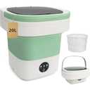 18L Portable Washing Machine, Foldable Mini Washer with Spin Dryer, 3 Wash Modes for Baby Clothes, Underwear, Travel, RV, Dorm & Apartment