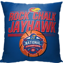 Northwest NCAA Kansas Jayhawks 2022 National Basketball Champions Pillow, 18" x 18", Victory