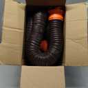 Camco RhinoFLEX 15-Ft RV Sewer Hose Kit - Features Clear Elbow Fitting w/Removable 4-in-1 Adapter - Connects to 3” Slip or 3”/3.5”/4” NPT Threaded Sewer Connection (39770)