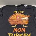 Mom Turkey Matching Family Group Thanksgiving Party Pajama T-Shirt Large