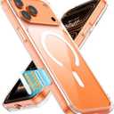 Magnetic Shockproof for iPhone 17 Pro Case, [Not-Yellowing] [4X Military-Grade Protection] [Compatible with MagSafe] Transparent Case for iPhone 17 Pro Anti-Scratch Guardian 6.3", Clear