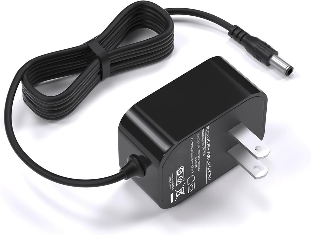 WUKUR 12V 1A Charger Compatible with RENPHO Massager EM-2016C 2016, RF-EM2018C EM-2018C & Naipo Cordless Massager