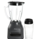 Oster Easy-to-Clean Blender with Dishwasher-Safe Glass Jar with a 20 oz. Blend-n-Go Cup: 700W, 8 Speeds, Smoothie Blender