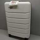 Checked Luggage, Expandable Suitcase with Spinner Wheels, 26x18x12in