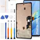 OLED for Google Pixel 6A 6.1" Display Screen +Frame (Fingerprint Support) LCD Screen Replacement Display Touch Digitizer Assembly GX7AS GB62Z G1AZG GB17L