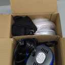 Pool Cover Pump above Ground - Submersible Water Sump Pump Swimming Water Removal Pumps, with Drainage Hose & 25 Feet Extra Long Power Cord, 850 GPH inGround, 3 Adapters (Blue)