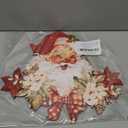 Vintage Style Santa Claus Welcome Sign - Wooden Hanging Sign for Front Door Xmas Wall Hanging Decor for Indoor Outdoor Christmas Party Supplies