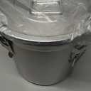 5.55Gal Stainless Steel Canister w/ Lid Flour Storage Container 20lbs (21L), 33x30cm/ 12.99x11.81in