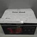 4 Slice Toaster Roter Mond Retro Stainless Steel with Bagel Defrost Cancel Function, 6 Browning Settings, Extre Wide Slot and Removable Crumb Tray, Cream, ST033