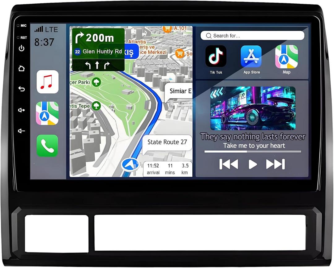 for Toyota Tacoma Radio Upgrade 2005-2015: Android 14 Car Stereo with Wireless CarPlay Android Auto - 9 Inch Touchscreen Head Unit with Bluetooth GPS Navigation 2+32G