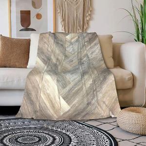 Caramel Brown Grey Beige Farmhouse Barn Wood Throw Blankets 50"x40" Lightweight Flannel Fleece Cozy Soft Blanket Home Decor for Couch Bed Sofa Bedroom Living Room Travel Birthday Christmas All Season