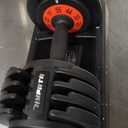 HYPATA 25/55 lbs Pair Adjustable Dumbbell Set, Adjust Dumbbell Weight for Exercises Pair Dumbbells for Men and Women in Home (55lbs-Black-1pc)