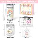 60th Birthday Gifts for Women, 60th Birhtday Gifts for Her, Women 60 Gifts, 60th Gift Baskets, Unique Funny 60th Birthday Ideas, 60 Years Old Gifts for Sister Friend Mom Wife Coworker Born in 1965