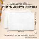 KeaBabies Muslin Toddler Pillowcase 13x18 Only 2-Pack Organic Cotton Muslin Pillow Case for Kids, Girls, Boys, Small Travel Size Cover, Soft & Breathable Toddler Pillow Sold Separately (Soft White)
