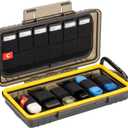 Durable USB Flash Drive Case, Thumb Drive Organizer for 12 USB A/USB C Jump Drive, 24 Memory Card SD SDHC SDXC CFexpress Type A Card Case Holder, Water-Resistant and Shockproof