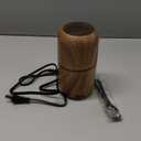 COOL KNIGHT Electric Herb Grinder [Large Capacity/High Rotating Speed]-Electric Grinder for Spices and Herbs (Wood grain 2)