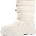 White Snow Boots for Women Waterproof Platform Winter Boots (7)