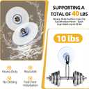 2 x 4pcs Suction Cups 3.4"/85mm Clear PVC Without Hooks Large Sucker Pads with M8 Screws Extra Strong Suction Holder for Cat Window Perch