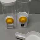 Pet Feeder Waterer Hanging Dog Cat Food Water Dispenser, Automatic Gravity Feeder Waterer Set for Cage Pets, Travel Food Water Bowl Rabbit Feeder for Ferret Small and Medium Animals, White