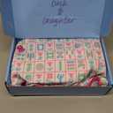 My Mahjong Trove 160 Pink American Printed Mahjong Game Set with Carrying Bag and Accessories, 1.2’’ Mahjong Tile Set